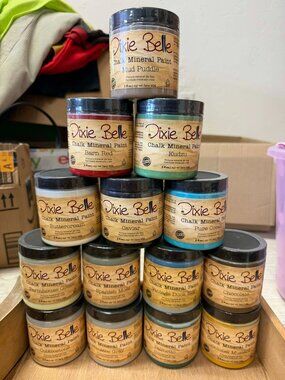 Dixie Belle Chalk Mineral Paint 8oz Assorted Colors Furniture DIY Craft Paint